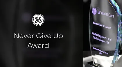 Награда «Never Give Up Award» от GE HealthCare